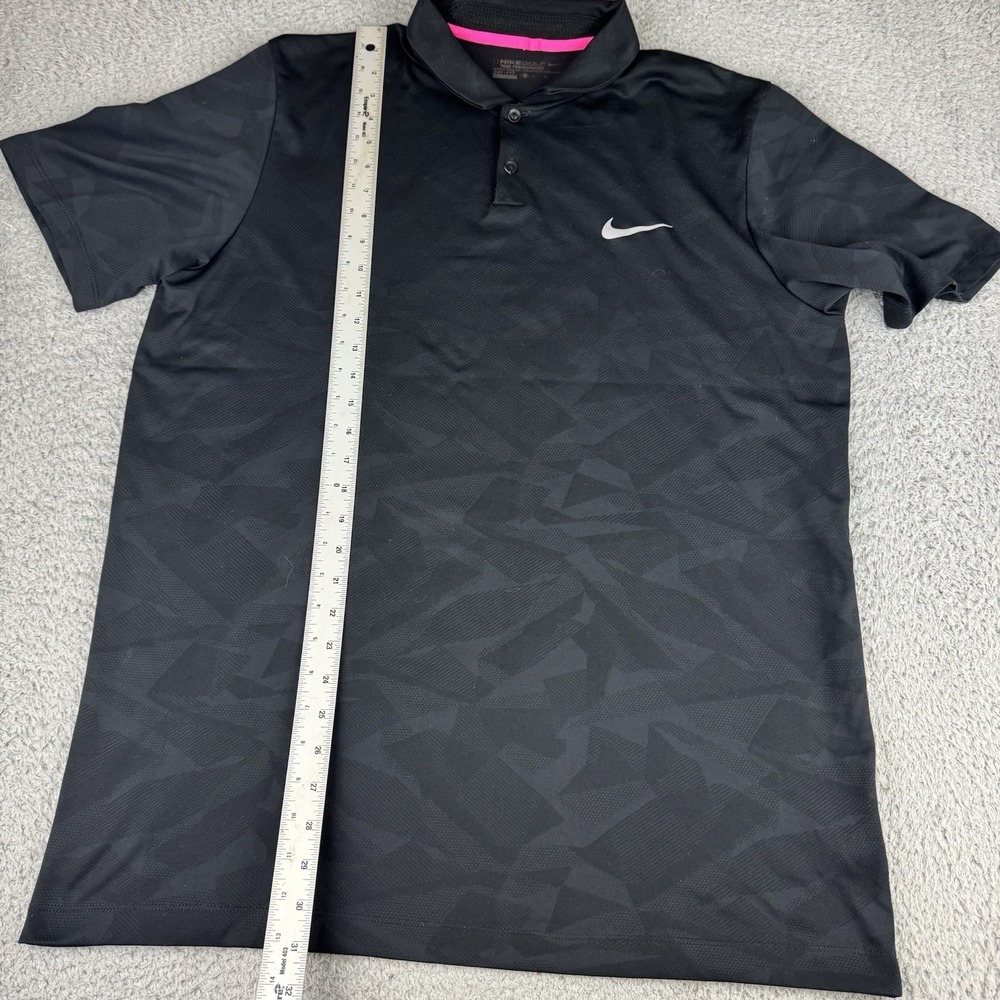 Nike Golf Mens Mobility Camo Jacquard Polo Black Xl - Picture 8 of 10